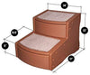 Pet Gear Easy Step II Escaleras para mascotas, 2 pasos para gatos/perros de hasta 100.8 lbs, portátil, lavable y extraíble para alfombras - BESTMASCOTA.COM