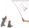 upsimples Cat Toys Including Cat Teaser Wand Interactive Feather Toy Fluffy Mouse Mylar Crinkle Balls Catnip Pillow for Kitten Kitty - BESTMASCOTA.COM