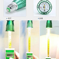 STTQYB Reptil Turtle Light LED UVA + UVB lámpara solar para reptiles anfibios lagarto tortuga tortuga serpiente tortuga tortugas dragón barbudo lagarto camaleón - BESTMASCOTA.COM
