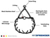 Herm Sprenger - Collar de entrenamiento para perro de acero inoxidable negro con cuello giratorio ultra Plus para mascotas, collar sin tirones para perros, collar de entrenamiento antitirones fabricado en Alemania - BESTMASCOTA.COM