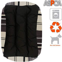 Cama para perro, motivo a rayas de ASPCA, micro tecnología, 28 por 20 por 8 pulgadas - BESTMASCOTA.COM