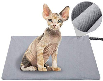 Almohadilla de calentamiento para mascotas para gatos y perros, manta eléctrica suave, control automático de temperatura, impermeable en interiores, calentador de cama de animales, alfombra de suelo con calefacción para mascotas, suministro de Whelping pa - BESTMASCOTA.COM