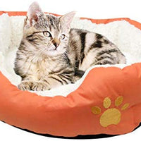 Evelots suave mascota cama, Cats & Dogs, 17" D x 5" H, varios colores - BESTMASCOTA.COM