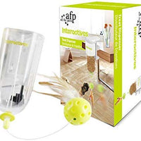 All for Paws Juguete interactivo para gatos con forma de puzle, dispensador de alimentos para gatos - BESTMASCOTA.COM