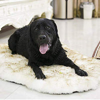 Petgrow · Alfombra de pelo sintético grueso para cama de mascotas, ultrasuave, cálida, de felpa, acolchada, para cama de mascotas, para perros y gatos, color beige - BESTMASCOTA.COM