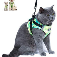 Arnés de gato y correa a prueba de escape y arnés para perro ajustable de malla suave para caminar con correa reflectante para mascotas, gatito, cachorro y conejo - BESTMASCOTA.COM