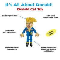 Juguetes para gatos divertidos de Parodia política de Donald Trump, gran regalo para gatos y sus personas, diseño ilustrado a mano, calidad premium, durable no tóxico, relleno de fibra y EE.UU. Grown Certified Organic Catnip - BESTMASCOTA.COM