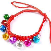 Bepets - Collar para gato con campana, color rosa y rojo, ajustable con campanas de 8 colores (2 paquetes) - BESTMASCOTA.COM