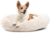 Best Friends by Sheri Lux Fur Donut Cuddler (varios tamaños) - Cama redonda para gatos y perros, alivio ortopédico, autocalentamiento y acogedor para un sueño mejorado, Prime, lavable a máquina, parte inferior resistente al agua - BESTMASCOTA.COM