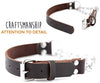 Mighty Paw Collar de cuero para entrenamiento, collar Martingale, cadena de acero inoxidable, calidad premium, collar de cadena limitada - BESTMASCOTA.COM