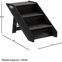 PETMAKER - Escaleras plegables para mascotas (madera, plegable, resistente, colección compacta) - BESTMASCOTA.COM