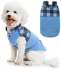 Chaleco polar para perro de SCIROKKO, chaleco de invierno con lado impermeable – Ropa reversible para mascotas para clima frío – chamarra a cuadros para cachorros y gatos - BESTMASCOTA.COM