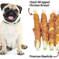 Pet Cuisine Dog Treats Puppy Chews Training Snacks,Chicken Breast Wrapped Rawhide Stix - BESTMASCOTA.COM