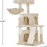 Hey-bro - Árbol para gatos de varios niveles con postes de rascador cubiertos de sisal para gatitos, gatos y mascotas - BESTMASCOTA.COM