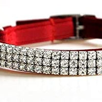 Yangbaobao - Collar ajustable de terciopelo suave para gato, con campanas, 11 pulgadas para perros y gatos pequeños - BESTMASCOTA.COM