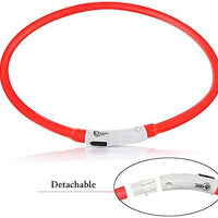 Collar LED para perro, recargable por USB, collar brillante para perro, cuello iluminado, mejora la seguridad y visibilidad de la mascota en la noche, 3 modos intermitentes, resistente al agua, collar iluminado para perros pequeños y medianos grandes - BESTMASCOTA.COM