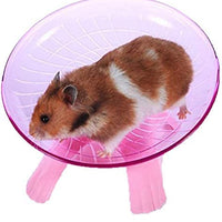 Litewood Hamster Flying Saucer rueda de ejercicio silenciosa jogging Running Spinner juguete para animales pequeños Chinchilla Gerbil rata Guinea Pig ratones ardilla - BESTMASCOTA.COM