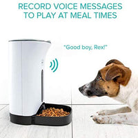 Alimentador automático de mascotas, dispensador de comida para perro y gato – Contiene alarmas de distribución, control de porciones, grabación de voz, temporizador programable hasta 4 comidas al día. - BESTMASCOTA.COM