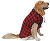 PAWZ grande perro tartán camisa Escudo Sudadera con Capucha Mascota Invierno Ropa suave y cálida - BESTMASCOTA.COM