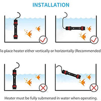 Uniclife Aquarium Heater Preset Submersible with Electronic Thermostat for 10/20/60/80 Gallon Fish Tank Heater 50W/100W/250W - BESTMASCOTA.COM