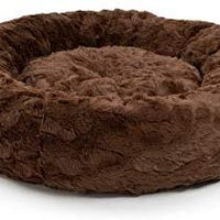 Best Friends by Sheri Lux Fur Donut Cuddler (varios tamaños) - Cama redonda para gatos y perros, alivio ortopédico, autocalentamiento y acogedor para un sueño mejorado, Prime, lavable a máquina, parte inferior resistente al agua - BESTMASCOTA.COM