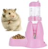 Guardians - Botella de agua para hámster, botella de agua automática para mascotas con contenedor de alimentos, base para choza, para colgar, botellas de alimentación de agua, dispensador automático para animales pequeños - BESTMASCOTA.COM