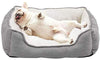Long Rich Reversible Rectangle Pet Bed Dog Bed with Dog Paw Embroidery,Medium size, by Happycare Textiles - BESTMASCOTA.COM