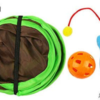 Suministros para mascotas Gato jugar Cube Toy Pop Up juego interior túnel para gato gato casa de juegos plegable tienda de campaña con correa de Velcro para gatos, gatitos, gatitos - BESTMASCOTA.COM