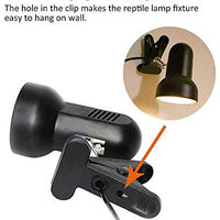 Flexible Heat Light Fixture Clamp Stand - Adjustable Reptile Basking Lamp Holder, Habitat Light Stand for UVB UVA Ceramic Infrared Heating Bulb on Turtle, Tortoise, Snake, Lizard Tank, Black… - BESTMASCOTA.COM