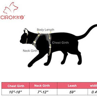 SCIROKKO - Arnés y correa para gato – a prueba de escape ajustable para caminar al aire libre con hebilla de seguridad - BESTMASCOTA.COM