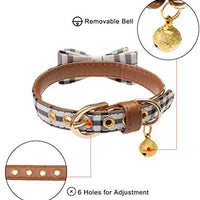 EXPAWLORER Juego de collar y correa para perro, clásico, a cuadros, ajustable, bandana y collares con campana para cachorros y gatos, 3 unidades - BESTMASCOTA.COM