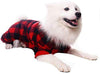 SCENEREAL - Pijama para mascotas, diseño de cuadros rojos, ropa suave - BESTMASCOTA.COM