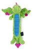 GoDog Skinny Dragons con protector para masticar, juguetes para perros de peluche duraderos con chirriadores - BESTMASCOTA.COM