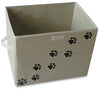 Feline Ruff - Caja de almacenamiento para juguetes de perro, tamaño grande Cesta de almacenamiento de juguetes para mascotas de 16.0 x 12.0 in con tapa. Cubo de lona plegable perfecto para juguetes y accesorios de gato. - BESTMASCOTA.COM