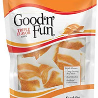 Good'n'Fun - Chips de piel cruda con triple sabor a pollo real - BESTMASCOTA.COM