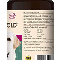 naturvet clínicamente probado arthrisoothe-gold Cuidado de Articulaciones Nivel 3 Advanced para perros y gatos, Chewable Pastillas, fabricado en EE. UU. - BESTMASCOTA.COM