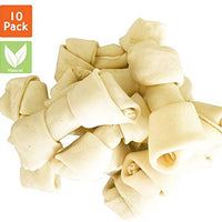 Pet Magasin Natural Premium Long-Lasting Rawhide Bones (Pack of 10) Heavy Chewing Dog Treats for Heavy Chewers Processed Without Additives Or Chemicals - BESTMASCOTA.COM