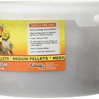 Omega One - Pellets de pez dorado, hundimiento, 0.157 in, pellets medianos - BESTMASCOTA.COM