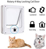 URBEST puertas para gatos, (versión mejorada) puerta magnética para mascotas con 4 vías de bloqueo giratorio para gatos, gatitos y gatitos - BESTMASCOTA.COM