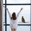 LsaiFater All Around 360° Sunbath and Lower Support Safety Iron Cat Window Perch, Cat Hammock Window Seat for Any Cats - BESTMASCOTA.COM