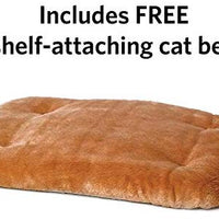 Midwest - Jaula para gatos con 3 estantes ajustables y 1 estante para cama de gato y ruedas de rueda. Ideal para 1 – 2 gatos. Medidas de la jaula de 14.2 x 9.3 x 19.9 in. - BESTMASCOTA.COM