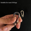 IVIA - Clips para etiquetas de perro, múltiples tamaños de acero inoxidable 304, clip rápido con anillos/fácil cambio de identificación para mascotas para collares y arneses. - BESTMASCOTA.COM