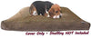 Dogbed4less - Funda de edredón para cama de mascotas, de microfibra, duradera, color marrón, con funda interior impermeable para perros pequeños, medianos y extra grandes - BESTMASCOTA.COM
