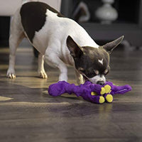 goDog Just for Me Bruto with Chew Guard Technology Plush Dog Toy, Purple - BESTMASCOTA.COM