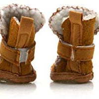 URBEST botas para perros con velcro, 2 pares, color marrón - BESTMASCOTA.COM