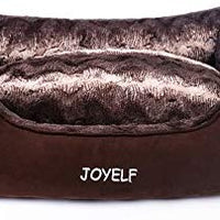 Cama ortopédica para perro JOYELF, tamaño mediano, con funda extraíble y lavable para perros pequeños a medianos y juguetes como regalo - BESTMASCOTA.COM
