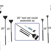 QANVEE - Cepillo limpiador de aluminio y aleación de magnesio con 10 cuchillas de acero inoxidable para acuario, peces, arrecifes, plantas y depósitos de vidrio - BESTMASCOTA.COM