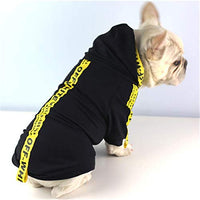 CT COUTUDI - Sudadera con capucha para perros pequeños, color amarillo y negro - BESTMASCOTA.COM