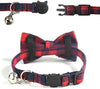 Malier 4 Pack Cat Collar Breakaway with Classic Plaid Bow Tie with Bell Perfact for Cats Kitty Kitten, Adjustable from 6.3~10.2 inch - BESTMASCOTA.COM