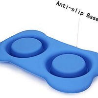 Hubulk - Cuencos para perros, 2 cuencos de acero inoxidable con alfombrilla de silicona antideslizante antiderrames + cuencos de agua y alimentos para alimentar perros pequeños, medianos, grandes, gatos, cachorros - BESTMASCOTA.COM